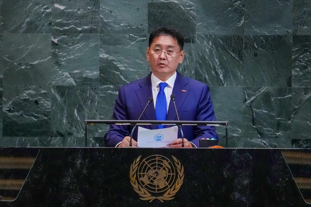 Ерөнхийлөгч У.Хүрэлсүх НҮБ-ын Ерөнхий Ассамблейн 80 дугаар чуулганы Ерөнхий санал шүүмжлэлд үг хэллээ